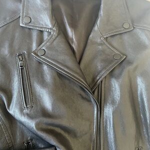 Beautiful soft leather moto jacket